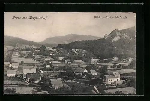 AK Neujonsdorf, Blick nach dem Hochwald