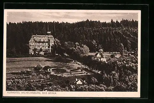 AK Bad Berka, Blick zum Kurhotel Wilhelmsburg