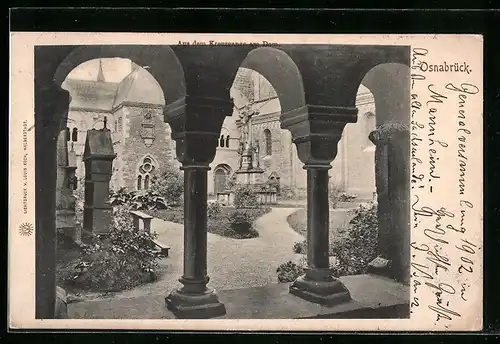 AK Osnabrück, Kreuzgang am Dom