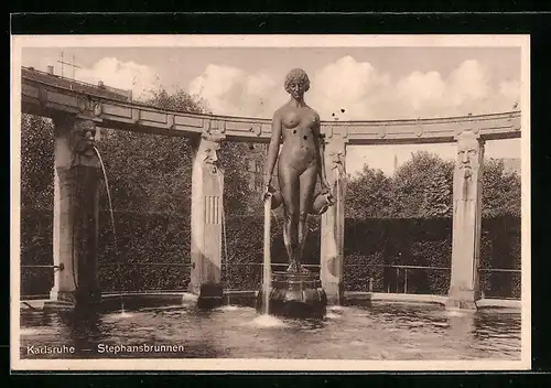 AK Karlsruhe, Stephansbrunnen