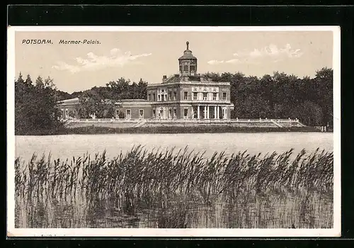AK Potsdam, Marmor-Palais vom Wasser aus gesehen