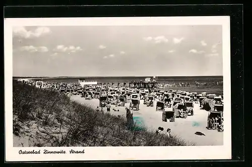 AK Zinnowitz / Ostseebad, Strandpanorama