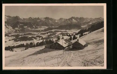 AK Reit im Winkl, Berggasthaus Egg-Alpe im Winter