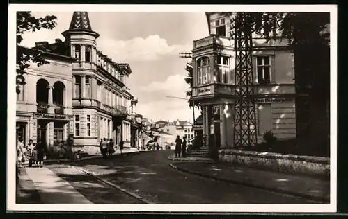 AK Heringsdorf / Ostseebad, Blick in die Wilhelm-Pieck-Strasse