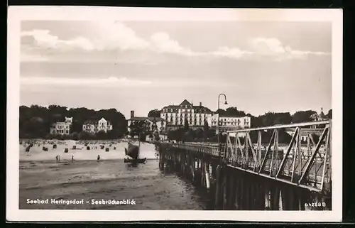 AK Heringsdorf / Seebad, Seebrückenblick