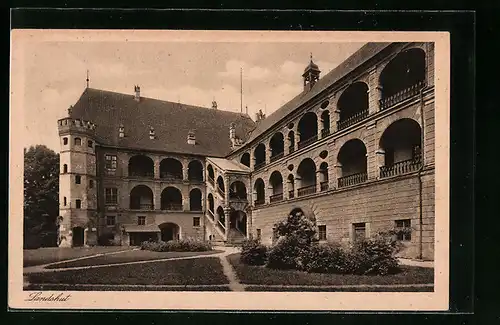 AK Landshut, Burg Trausnitz, Schlosshof