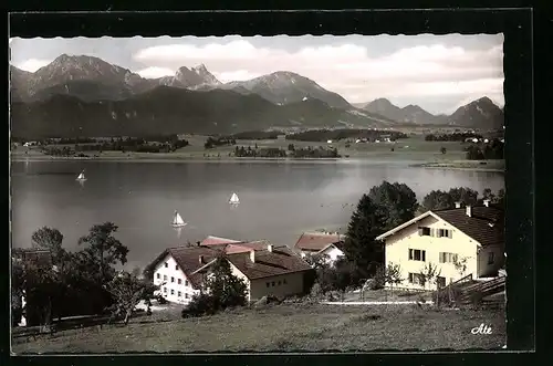 AK Hopfen am See, Blick auf Breitenberg und Aggenstein