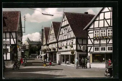 AK Waldeck am Edersee, Blick in die Schlossstrasse