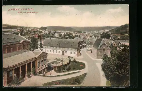 AK Langenschwalbach, Blick von Villa Werner