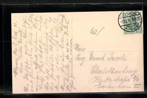 AK Worms a. Rh., Teilansicht vom Rhein aus gesehen