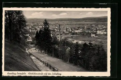 AK Homburg / Saarpfalz, Autohöhenstrasse auf dem Schlossberg