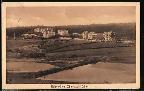 AK Hahnenklee / Oberharz, Blick auf die Villen