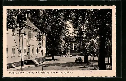 AK Langenbrücken, Kurhaus mit Blick auf das Kursaalgebäude