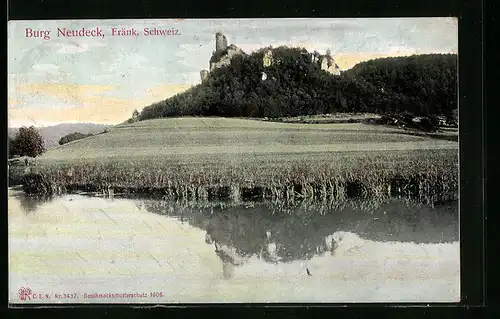 AK Neudeck / Fränk. Schweiz, Blick zur Burg
