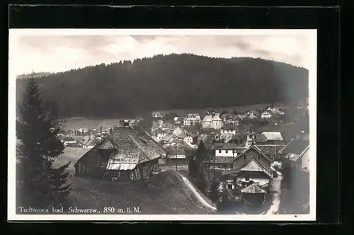 AK Todtmoos / Bad. Schwarzwald, Teilansicht vom Berg aus gesehen
