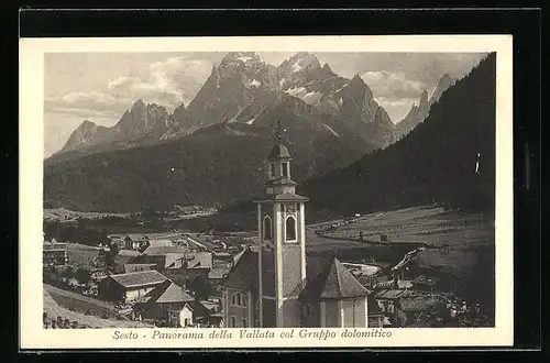 AK Sesto, Panorama della Vallata col Gruppo dolomitico