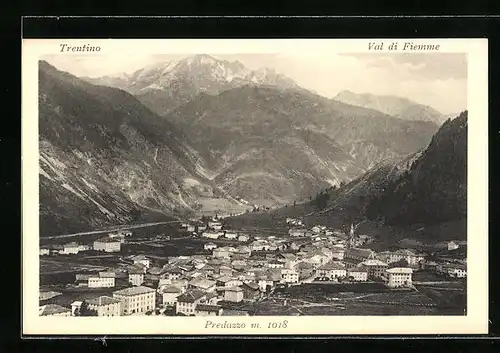 AK Predazzo, Gesamtansicht mit umgebenden Bergen
