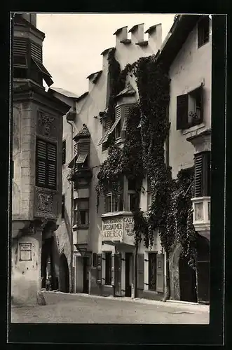AK Klausen, Strassenpartie mit Caffè-Ristorante Nussbaumer