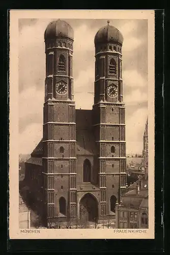 AK München, Frauenkirche, Vorderansicht