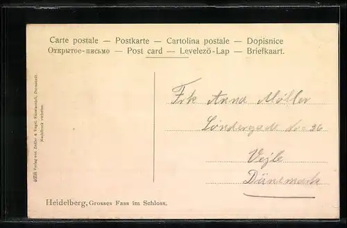 AK Heidelberg, das grosse Fass