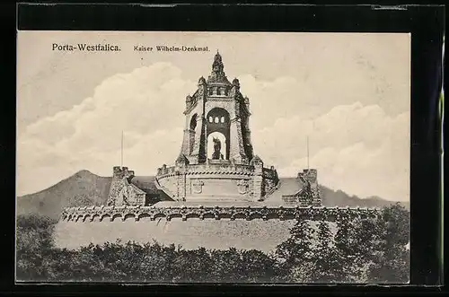 AK Porta Westfalica, Kaiser Wilhelm-Denkmal
