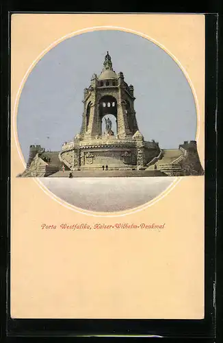 AK Porta Westfalica, Kaiser Wilhelm-Denkmal