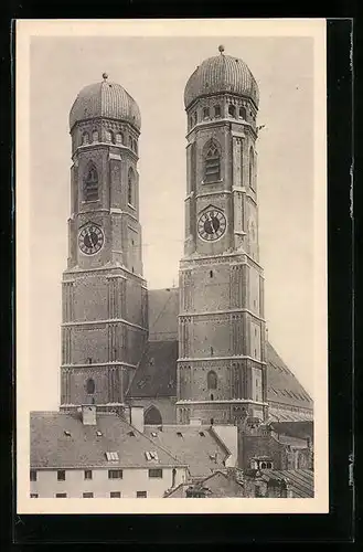 AK München, Türme der Frauenkirche