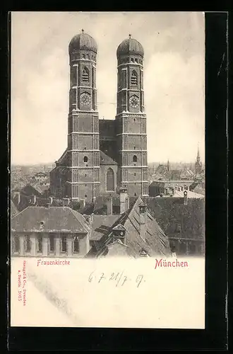 AK München, Frauenkirche, Gesamtansicht