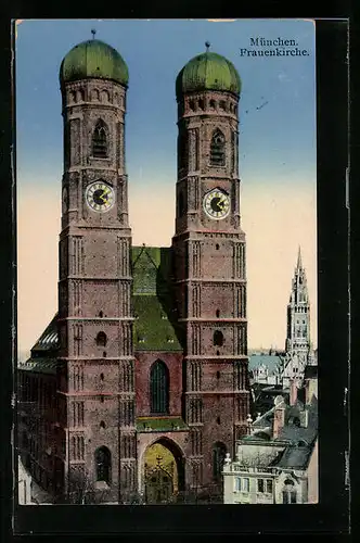 AK München, Frauenkirche, Vorderansicht