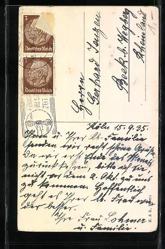 AK Köln, Dom, Luftbild