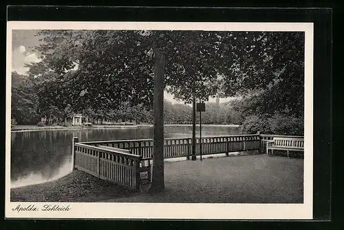 AK Apolda, Park am Lohteich