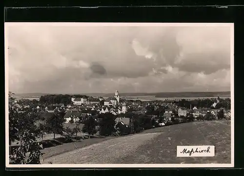 AK Messkirch, Ortspartie mit Feldern