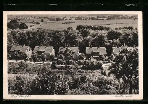 AK Bad Hersfeld, Am Kurpark aus der Vogelschau