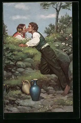 Künstler-AK Stengel & Co. Nr. 47019: Stelldichein