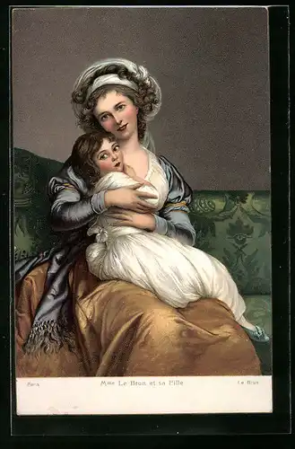 Künstler-AK Stengel & Co. Nr. 29208: Mme Le Brun et sa Fille