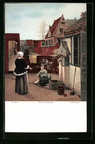 Künstler-AK Stengel & Co. Nr. 29950: The Courtyard, de Hooch