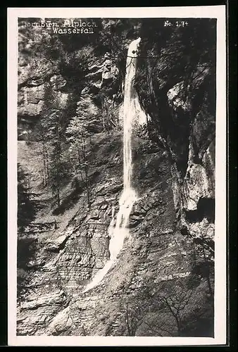 AK Dornbirn, am Alploch-Wasserfall