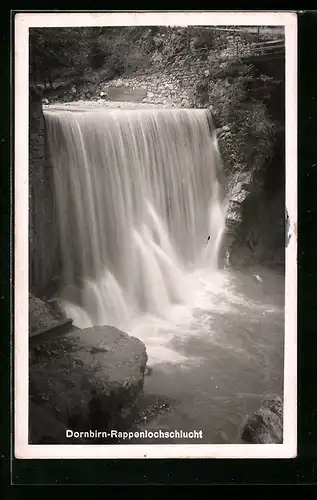AK Dornbirn, Wasserfall in der Rappenlochschlucht