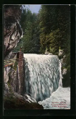 AK Dornbirn, Erster Wasserfall in der Rappenlochschlucht