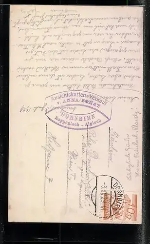 AK Dornbirn, Wasserfall am Staufensee Abfluss