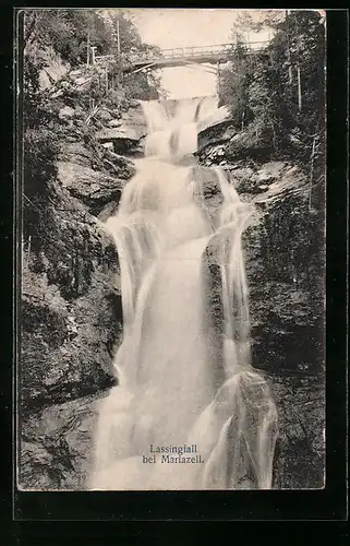 AK Idylle am Lassingfall bei Mariazell