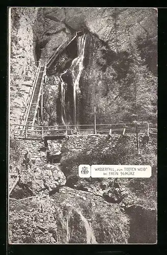 AK Wasserfall Zum todten Weib bei Frein
