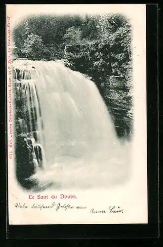 AK Le Saut du Doubs, Wasserfall