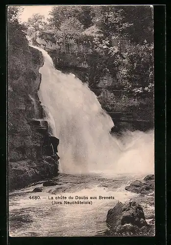 AK La chute du Doubs aux Brenets, Wasserfall