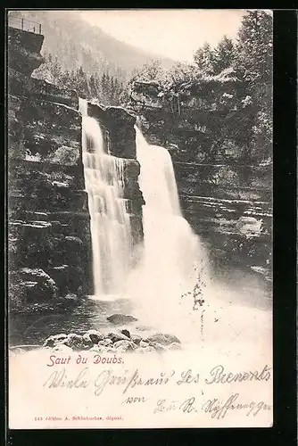 AK Saut du Doubs, Wasserfall