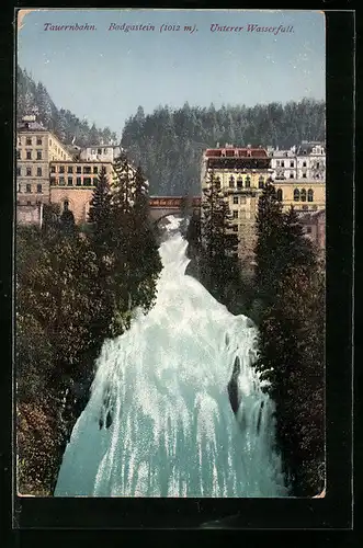 AK Badgastein, Unterer Wasserfall