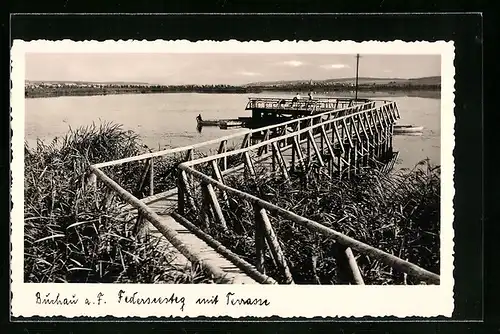 AK Buchau a. F., Federseesteg mit Terrasse