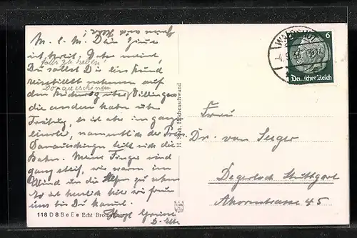 AK Höchenschwand, Gesamtansicht, Gebirgspanorama