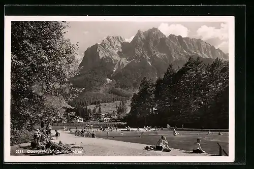 AK Obergrainau, Badegäste im Schwimmbad