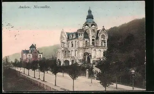 AK Aachen, Villen in der Nizzaallee
